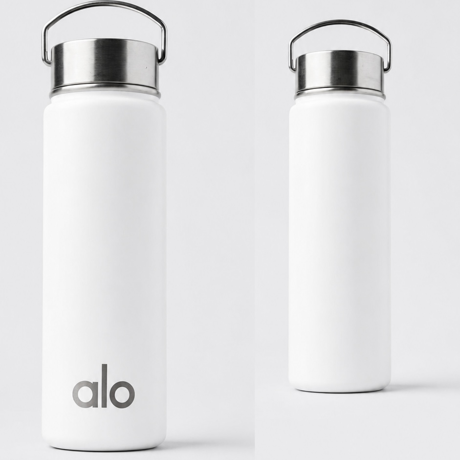 ماگ/بطری اورجینال برند آلو یوگا سفید | Alo Water Bottle White